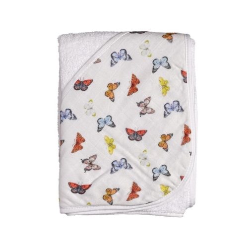 XKKO kapucnis törölköző - Butterflies