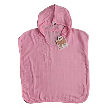 Xkko bambusz poncho - baby pink méret : 2