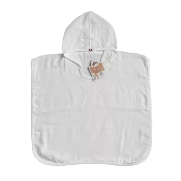 Xkko bambusz poncho - fehér méret : 1