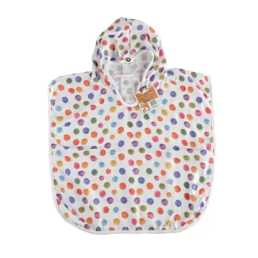XKKO bambusz muszlin poncho - Dots
