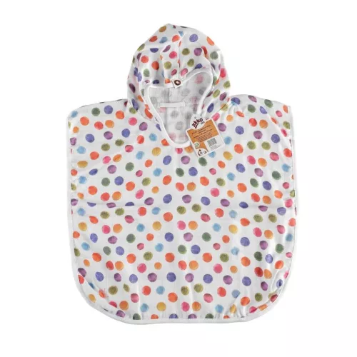 XKKO bambusz muszlin poncho - Dots
