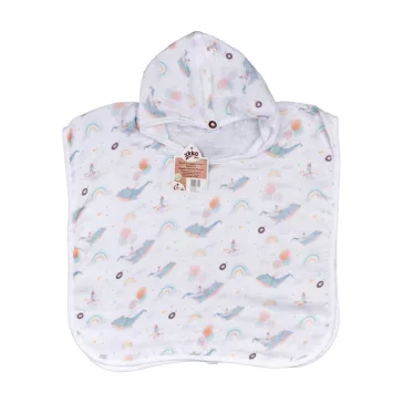  Xkko bambusz poncho - bálna, méret: 2