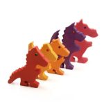 Bauspiel sárkányok piros/lila - 1 db nagy