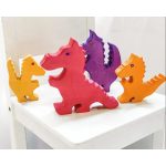 Bauspiel sárkányok piros/lila - 1 db nagy