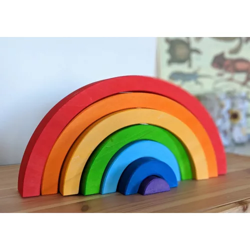 Bauspiel színes nagy szivárvány, 7 részes