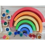 Bauspiel színes nagy szivárvány, 7 részes