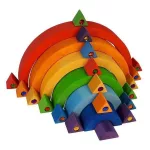 Bauspiel színes nagy szivárvány, 7 részes