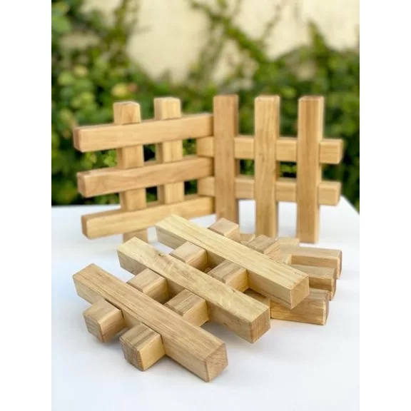 Bauspiel natúr rácsos építő 1db Bauspiel natúr rácsos építő 1db