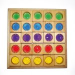 Bauspiel kristályablakos fa építő 5 db