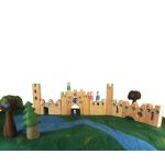 Bauspiel Tündérmese kastély fa építőjáték készlet 10 db