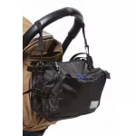CaravanBag black - pelenkázós táska hordozós takaróval, vízhatlan tárolóval - LoveRadius 