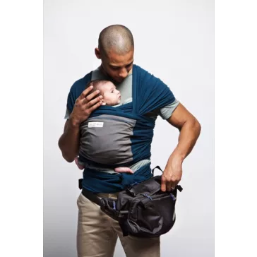   CaravanBag black - pelenkázós táska hordozós takaróval, vízhatlan tárolóval - LoveRadius 