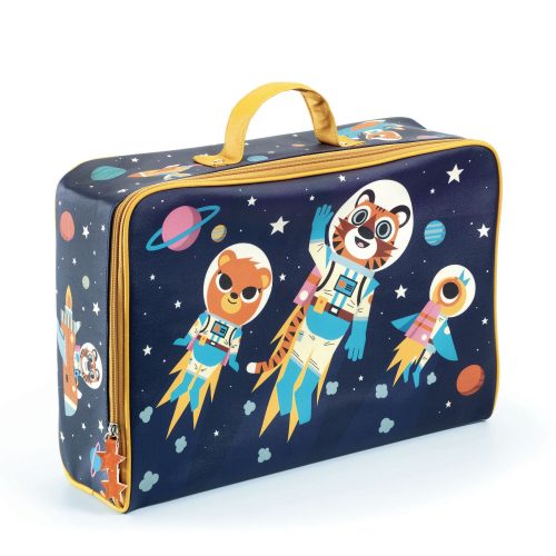 Djeco Trendi kis bőrönd - Űrutazás - Space suitcase