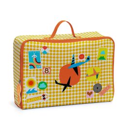   Djeco: Little Big room Kis textil bőrönd - Repülős - Graphic suitcase