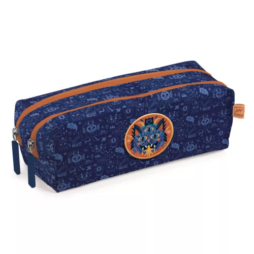 Djeco: Little Big room Tolltartó két rekesszel - Szörny - Monster pencil case