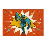 Meghívó készlet - Szuperhős egy napra - Pow ! Bang !