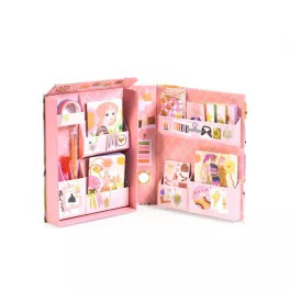   Djeco - Irodaszeres bőrönd - Tina kisszekrénye - Tinou stationery cabinet