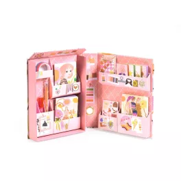   Djeco - Irodaszeres bőrönd - Tina kisszekrénye - Tinou stationery cabinet
