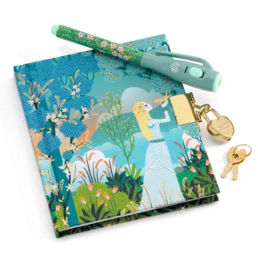   Djeco Titkos napló varázstollal - Charlotte little secret notebook - magic marker