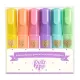 Djeco - Szövegkiemelő mini toll készlet 6 pasztell színben - 6 mini pastel highlighters
