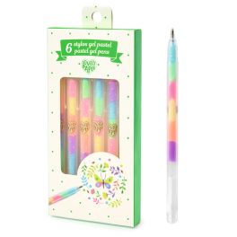  Djeco - Zselés toll készlet - 6 pasztell színben - 6 pastel gel pens