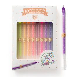   Djeco - Zseléstoll készlet - 10 pasztell szín - 10 candy gel pens