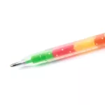 Djeco - Zselés toll készlet - 6 szivárvány színben - 6 rainbow gel pens