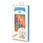 Djeco - Zselés toll készlet - 6 szivárvány színben - 6 rainbow gel pens