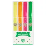 Djeco - Szövegkiemelő toll készlet 4 neon színben - 4 neon highlighters