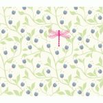 Djeco: Little Big room Dekortapéta - Szitakötő - Blue flowers