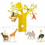 Djeco: Little Big room Szélmobil függődísz - Afrikai szavanna - The African Savannah