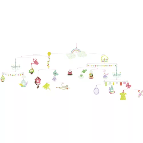 Djeco: Little Big room Szélmobil függődísz - Zoe szobája - Zoe's bedroom