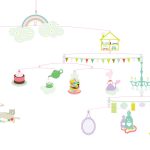 Djeco: Little Big room Szélmobil függődísz - Zoe szobája - Zoe's bedroom