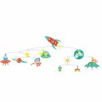Djeco: Little Big room Szélmobil függődísz - Rakéta - Rocket
