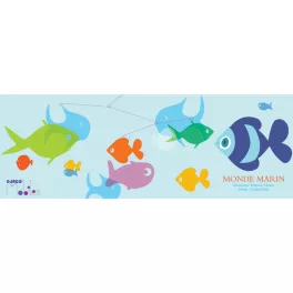   Djeco: Little Big room Szélmobil függődísz - A tenger világa - Marine world