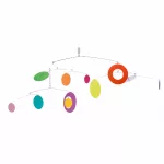 Djeco: Little Big room Szélmobil függődísz - Konfetti - Confetti