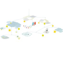   Djeco: Little Big room Szélmobil függődísz - Felhők között - Head in the clouds