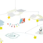 Djeco: Little Big room Szélmobil függődísz - Felhők között - Head in the clouds