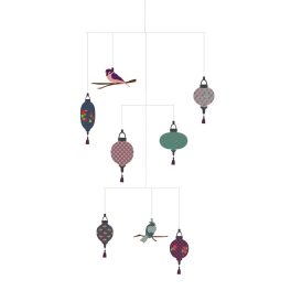   Djeco: Little Big room Szélmobil függődísz - Lampionok - Lanterns (FSC)