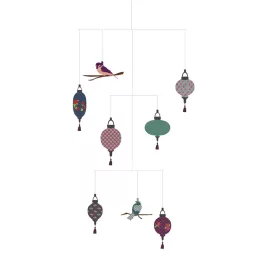   Djeco: Little Big room Szélmobil függődísz - Lampionok - Lanterns (FSC)