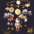 Djeco: Little Big room Szélmobil föggődísz - Űrutazás - Spaceships