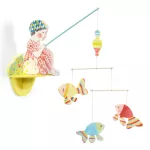 Djeco: Little Big room Szélmobil függődísz - Horgászó lányka - Fishergirl