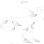 Djeco: Little Big room Szélmobil függődísz - Fehér madarak - White birds