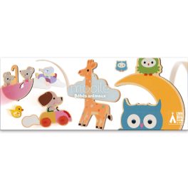   Djeco: Little Big room Szélmobil függődísz - Állatkölykök - Baby animals