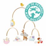 Djeco: Little Big room Szélmobil függődísz - Állatkölykök - Baby animals