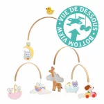 Djeco: Little Big room Szélmobil függődísz - Állatkölykök - Baby animals