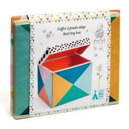   Djeco: Little Big room Játéktároló ülőke - Helyes doboz - Seat toy box