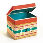 Djeco: Little Big room Játéktároló ülőke - Indián - Teepee toy box