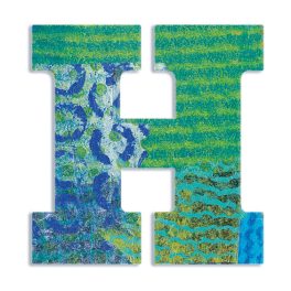 Djeco: Little Big room Dekorbetű - H - Peacock letter