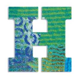 Djeco: Little Big room Dekorbetű - H - Peacock letter